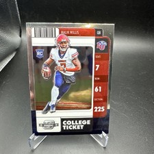 2022 Panini Chronicles Draft Picks - Contenders Optic Malik Willis #2 (RC)