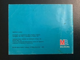 California Games Nintendo NES solo manual de instrucciones