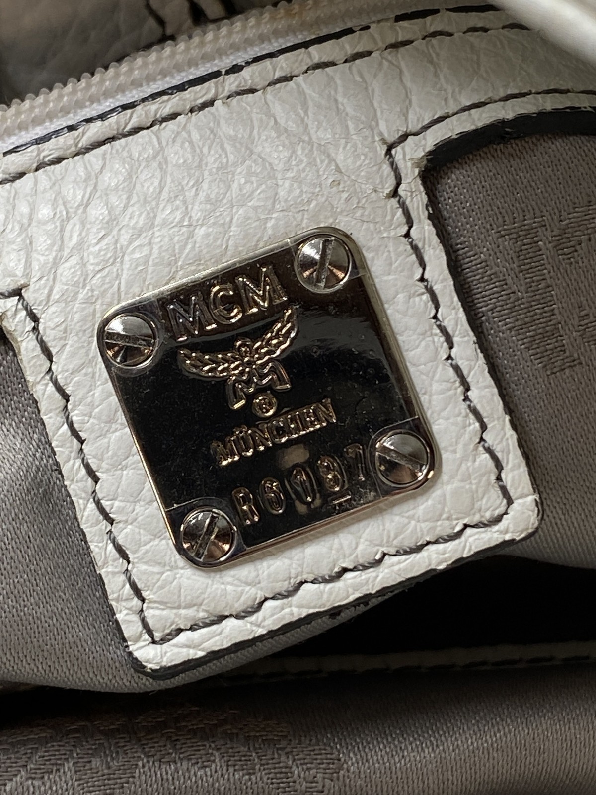 MCM Monogram Chain Link Drawstring Shoulder Bag - image 9