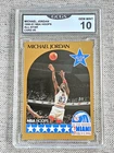 MICHAEL JORDAN 1990-91 NBA HOOPS BASKETBALL CARD #220 GRADED GEM MINT 10