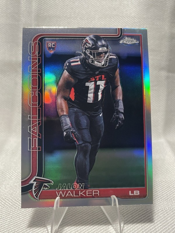 2025 Topps Chrome Jalon Walker #354 Refractor Rookie Falcons