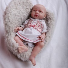 COSDOLL 18" Real Soft Platinum Silicone Reborn Baby Dolls Handmade Newborn Girl