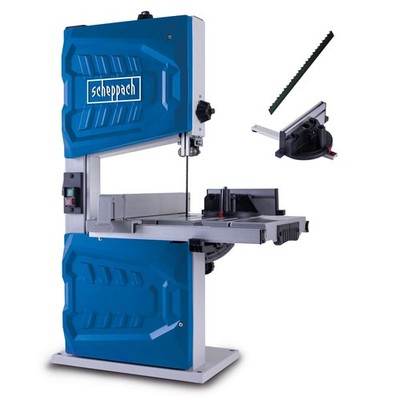 Scheppach HBS261 Bandsäge Säge inkl. 2 Sägebänder 220-240 V, 500 W, 0-45°