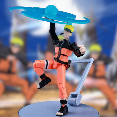 3D Printed Naruto: Shippuden Uzumaki Naruto Lucky Dummy 13 Movable