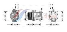 AVA Clever Choice Kompressor, Klimaanlage ALAK009 für ALFA ROMEO LANCIA