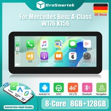 12.3'' 128GB Android 14 Autoradio GPS Navi Mercedes A/CLA/GLA X156 W176 NTG 4.5