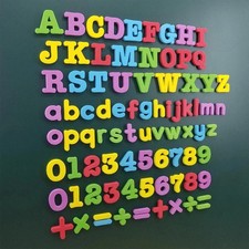 76 PCS Magnetic Letters Numbers ABC Capital Fridge Magnets Educational Learning