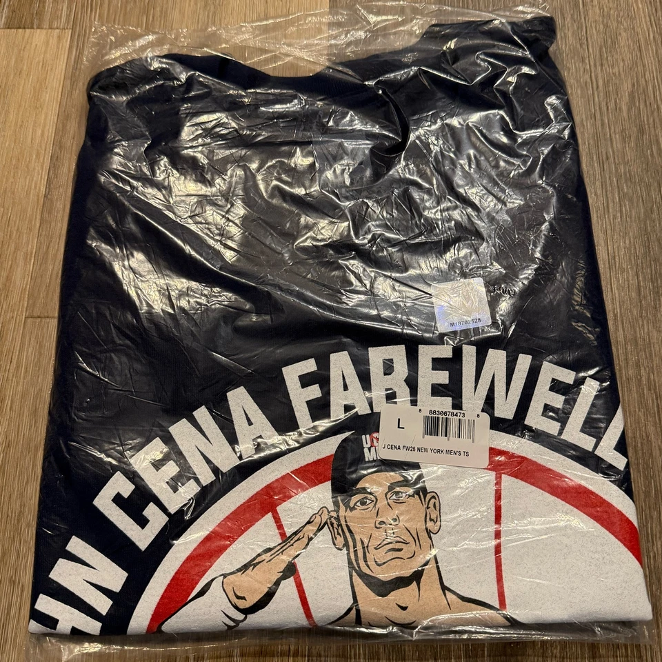 Camisa WWE Auténtica John Cena New York Yankees Madison Square Garden Final Raw Foto 4 de 4