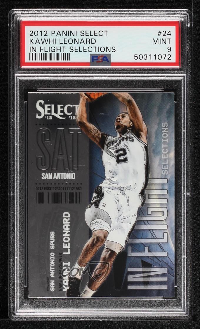 2012 Panini Select In Flight Selections Kawhi Leonard PSA 9 MINT Rookie RC 5ub