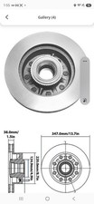 Carquest Front Brake Rotor Yh246558 Ford F-250 F-350 Super Duty
