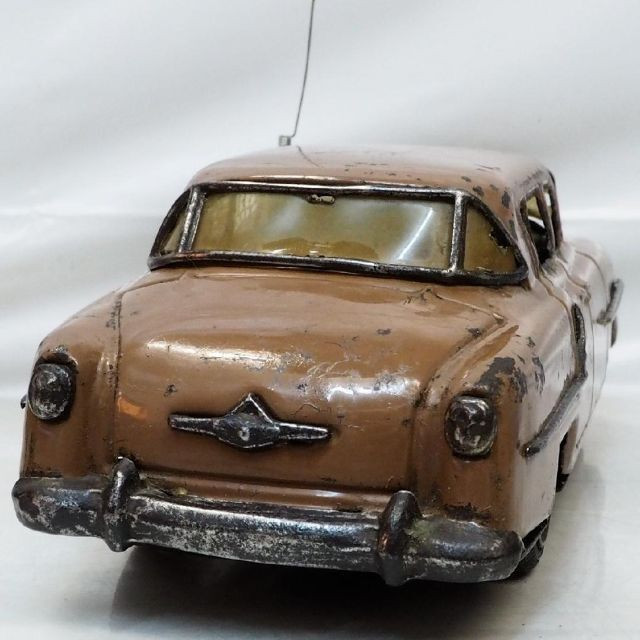 Bandai Bandaiya First Toyopet Crown Light Brown Tin Toy Car Bandai Bandaiya First Toyopet Crown Light Brown Tin Toy Car