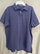Ralph Lauren Polo Shirt Mens Sz XL Navy Blue Short Sleeve Classic Fit Pony USA
