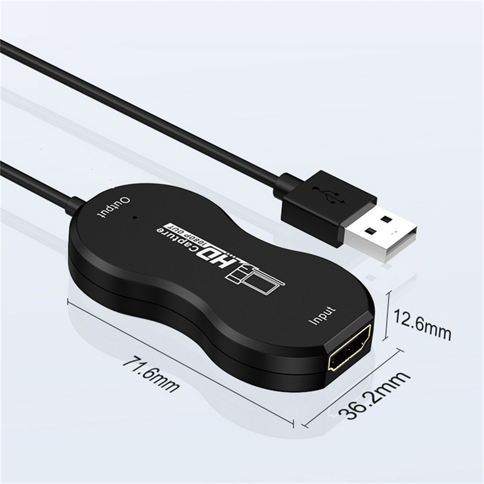 Video Capture Card Converter HDMI To USB 1080P Recorder For Game Live ...