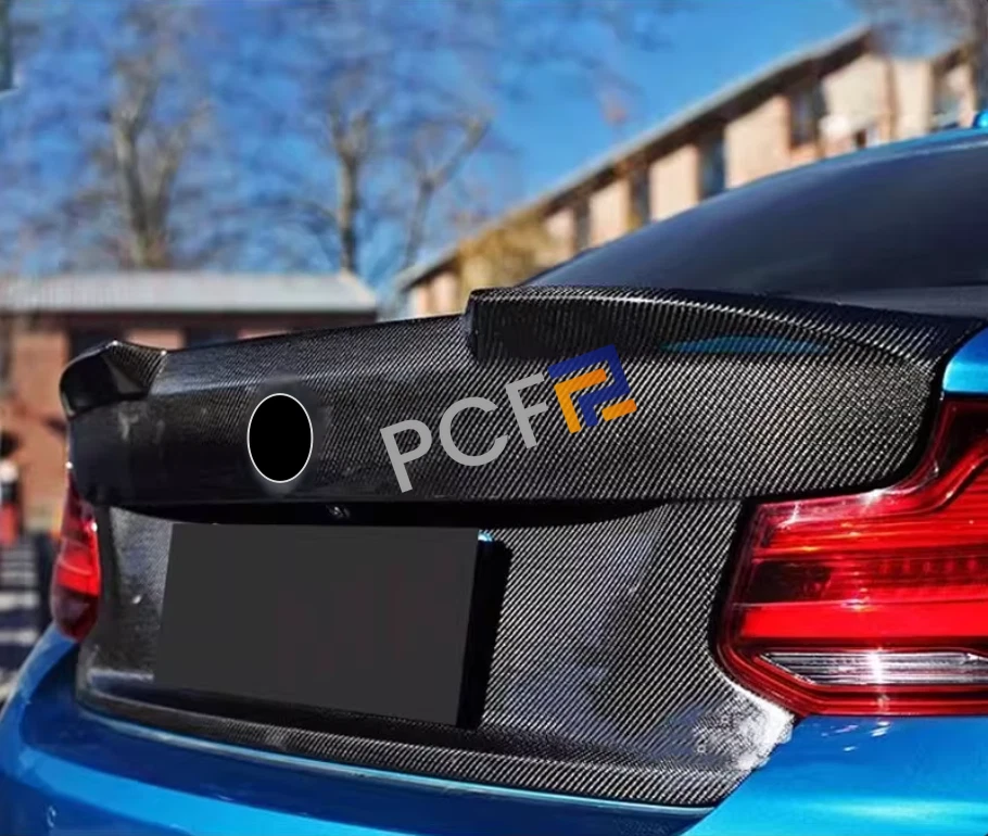 MP Style Rear Trunk Real Carbon Fiber Cover Fits 2016-2020 BMW M2 M2C F87 - Image 3 of 4