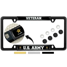 [Officially Licensed Product] - Veteran U.S. Army with Star Logo - Domed Cust...