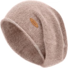Slouchy Knit Beanie Hats for Women Winter Warm Cashmere Knitted Wool Hats Soft S