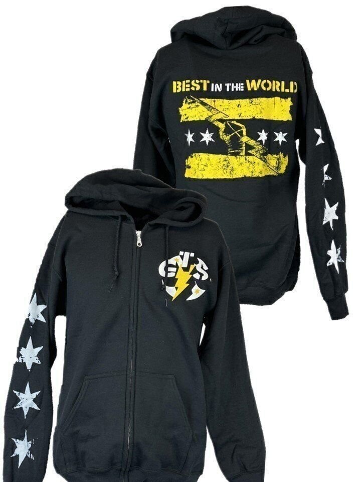 CM Punk GTS Best In The World Mens Zipper Hoody Sweatshirt