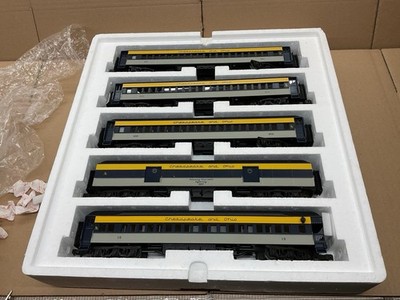 MTH SPUR O PERSONENWAGEN 5 WAGEN WAGEN SET 70  MADISON CHESAPEAKE & OHIO SCHÖN!