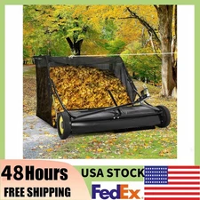 50'' Tow Behind Lawn Sweeper Adjustable Sweeping Height for Yard Lawn Farm 