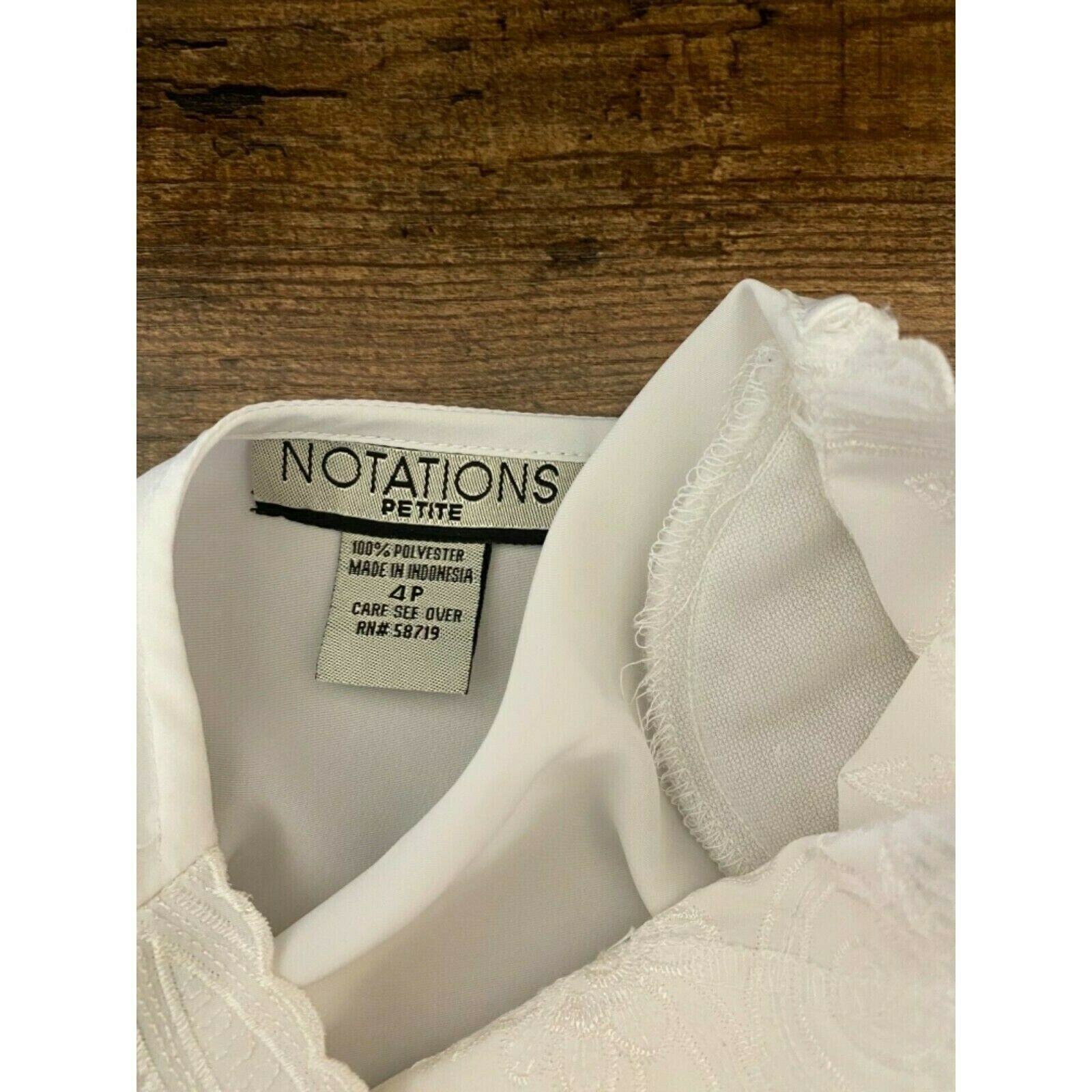 Notation women button front embroidered long slee… - image 6