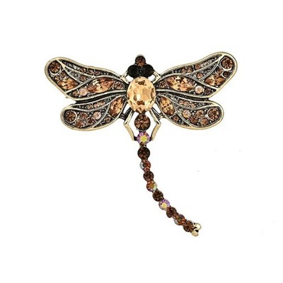 Dragon-fly Brooch Alloy Jewelry Secure Fastening Matching Multiple Outfit Styles