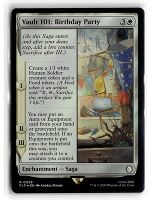 MAGIC TG: Universes Beyond: Fallout #28 Vault 101: Birthday Party Rare,Foil .M2A