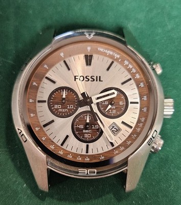 Fossil Watch Model CH2565 with Brown Leather Cuff Band