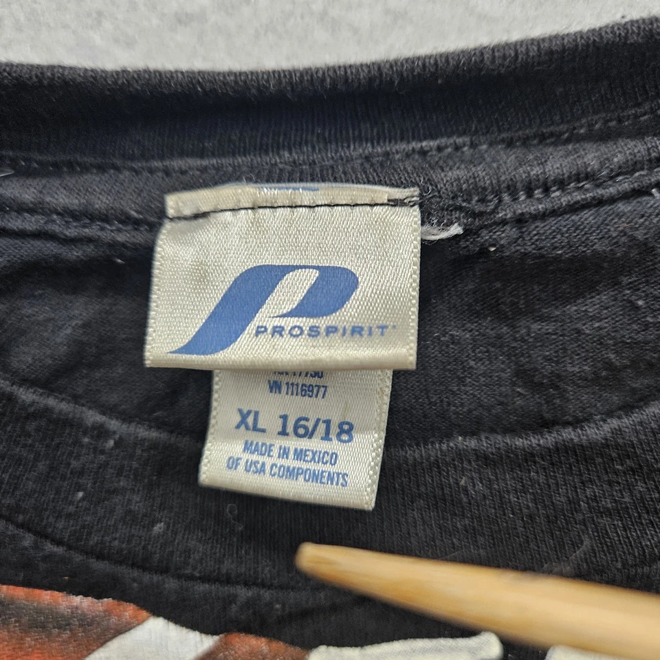 Skeleton Sports Prospririt Youth Size XL Black Long Sleeve Sports T-Shirt - Image 4 of 4