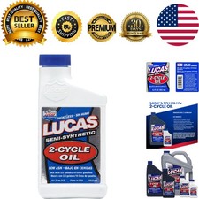 High-Performance 2-Cycle Semi-Synthetic Oil - 6.4 Fl Oz for Snowmobiles and More