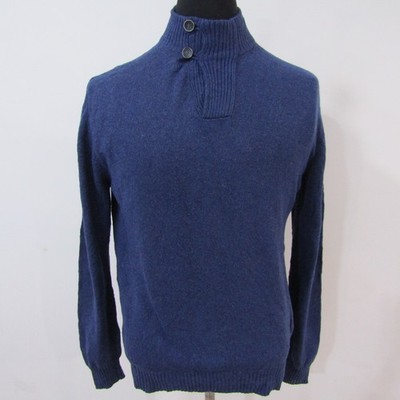 RAFFAELLI Pullover mit Stehkragen Wollmischung Blau Brustumfang 44/46 Größe XL SKU Y13082