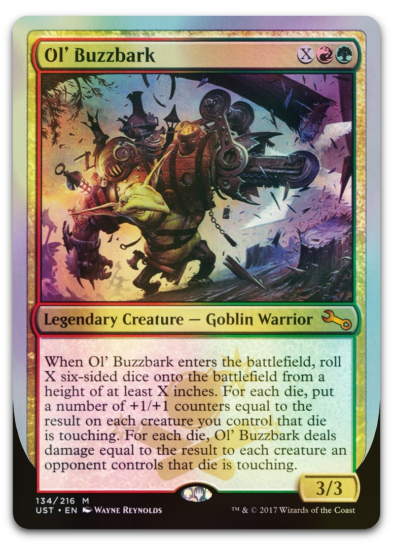 Ol' Buzzbark #134 (Foil) (NM) Unstable UST Magic MTG