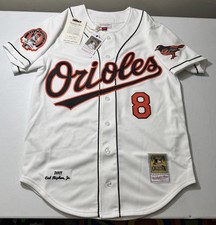 Cal Ripken Baltimore Orioles Mitchell & Ness Home Authentic Jersey - White