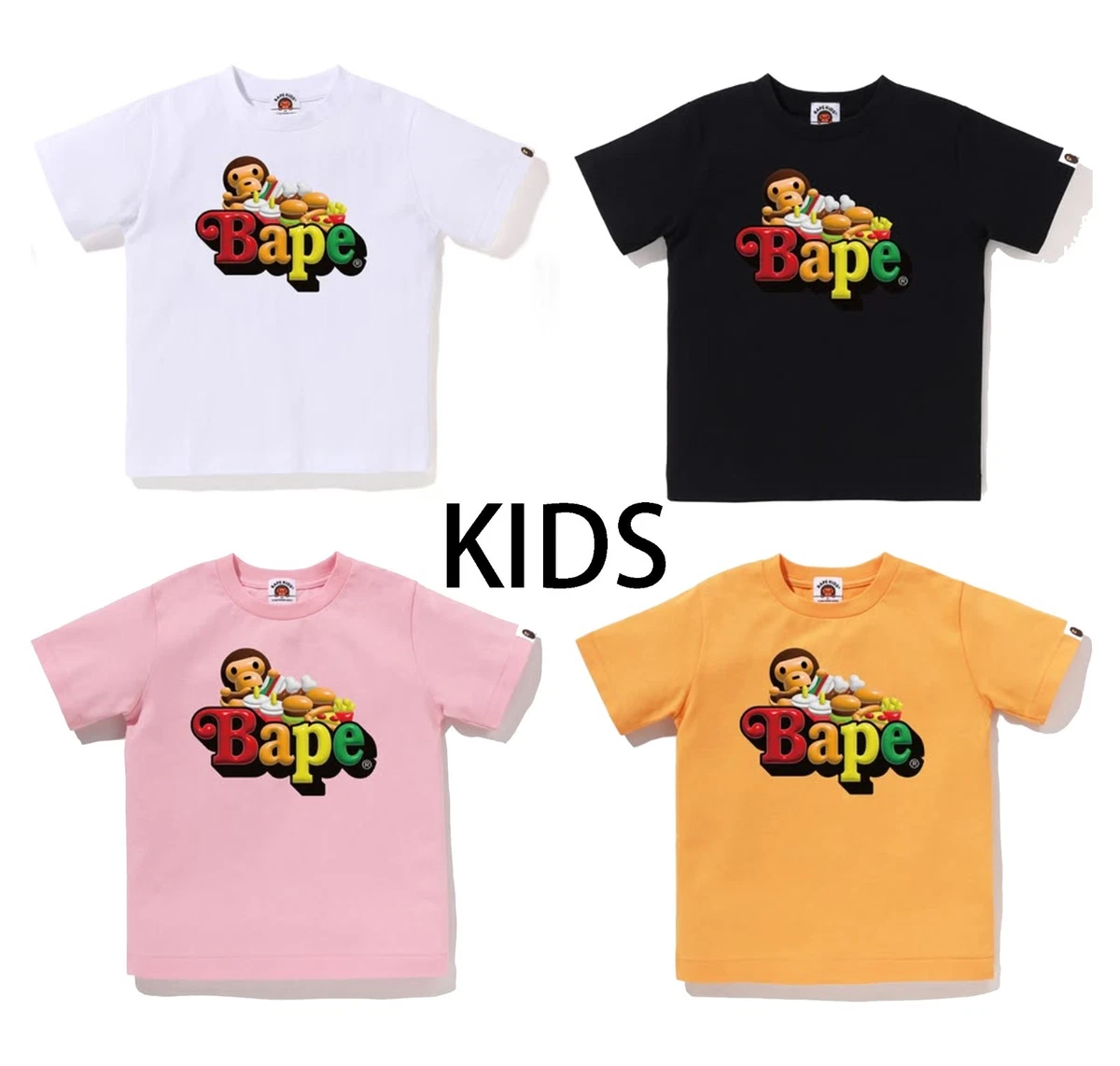 A Bathing Ape Pink Unisex Kids' Tops & T-Shirts for sale | eBay