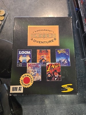 LucasArts Classic Adventures CD-ROM PC Big Box Komplett Loom Monkey Island Indy
