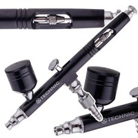 Modellbau-Airbrush Mit 0,3 Mm Double Action DüSe Zum Lackieren AB-140 Schwarz