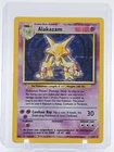 ALAKAZAM 1999 POKEMON BASE SET SHADOWLESS 1/102 RARE HOLO Q1048