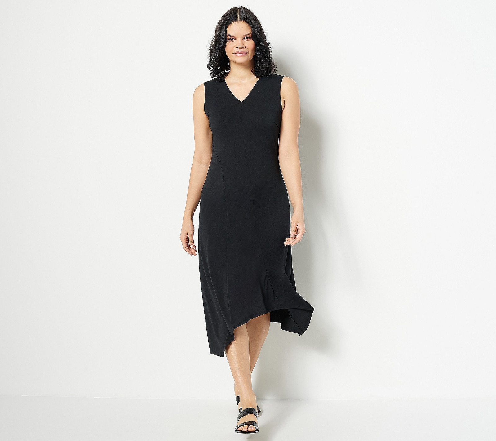 Style Jersey Knit Asymmetrical Dress 