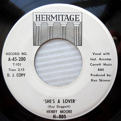 HENRY MOORE northern soul PROMO 45 SHE'S A LOVER LET WORLD END Mint Minus e9776