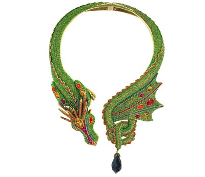Heidi Daus Mythical Masterpiece Dragon Necklace 3000 crystals