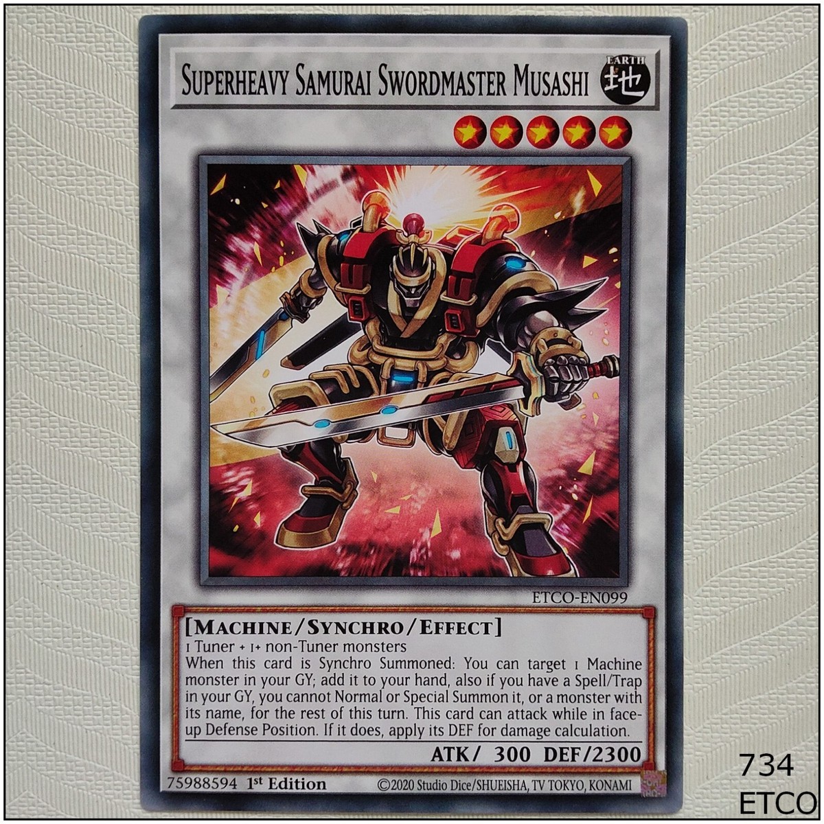 yugioh superheavy samurai deck 2020 Ogre Shutendoji - CORE-EN094 Super Rare Superheavy Samurai Swordmaster Musashi -