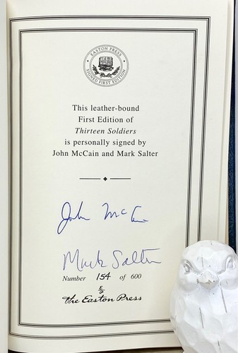 Thirteen Soldiers by John McCain and Mark Salter-Limited to 600-First Edition - Picture 2 of 9