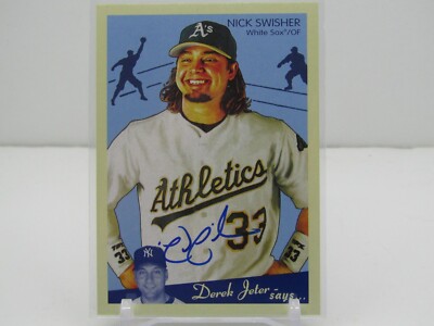 NICK SWISHER 2008 UD GOUDEY GRAPHS AUTOGRAPH AUTO! ATHLETICS!!