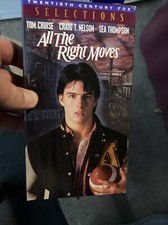 All The Right Moves VHS Tape Tom Cruise Craig T. Nelson Lea Thompson (1995 )