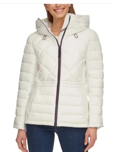 Tommy Hilfiger Women's Packable Puffer Jacket in red , navy , white - Picture 5 of 33