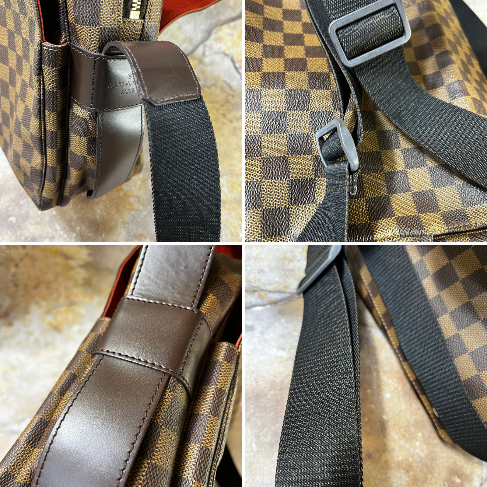 Louis Vuitton Naviglio Daimer Ebene Crossbody / Shoulder Bag Brown Messenger Bag thumbnail 10