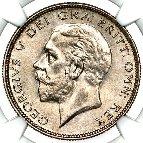 1935 George V Great Britain Silver Halfcrown Half Crown 1/2C NGC MS63 - Picture 2 of 5