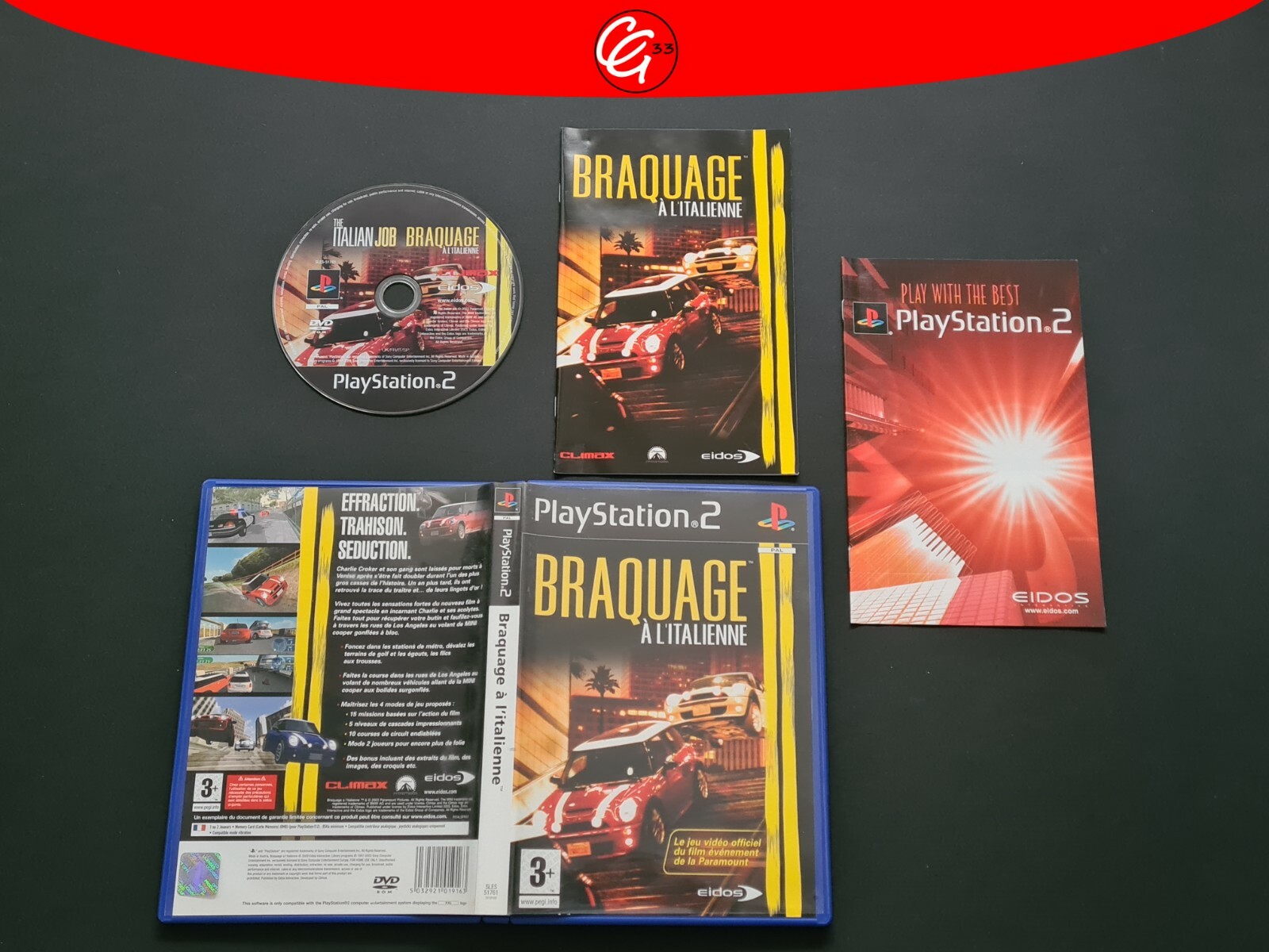 🎮PS2🎮 ⭐Braquage à l'Italienne⭐ FR - CIB - BE ❤️30€ D'ACHATS = FDP OFFERT❤️