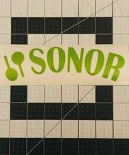 Sonor Drum   Head Decal Green High Quality Permanent Vinyl Made     1.5 X 7  