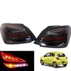 FIT 2012-2015 MITSUBISHI MIRAGE SPACE STAR TAIL LAMP LIGHT REAR LED BLACK SMOKE