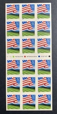 U.S. Stamps SC #2919a. Flag over Farm Booklet. 32¢ Pane of 18. P#V1111